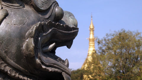 One of the many gold pagodas