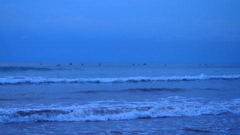 Waiting for the surf