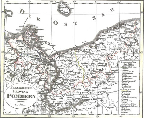 Die preussische Provinz Pommern 1838