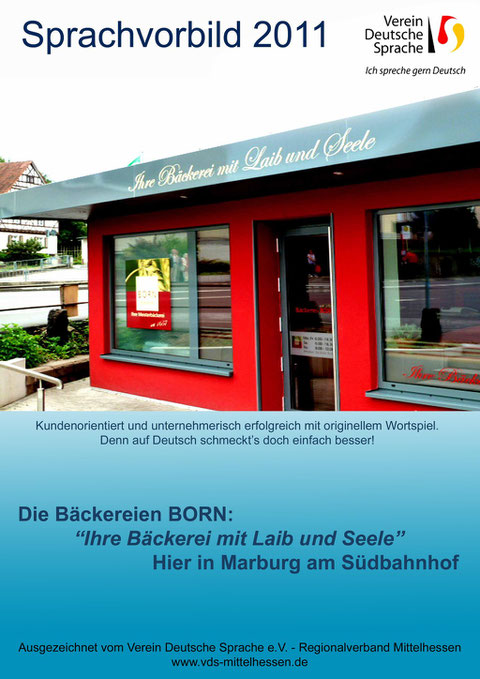 Urkunde für Verdienste um die deutsche Sprache