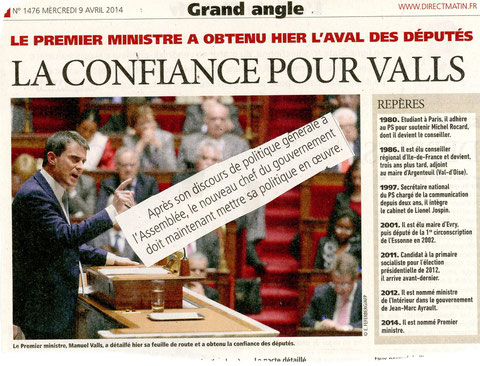 et à l' ass nationale, il l'a obtenue, cette "confiance" que beaucoup voyaient déjà refusée ! histoire de rire encore plus ! 