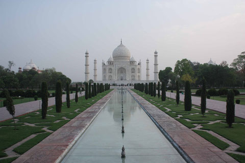 Das letzte Highlight einer langen Reise: Das Taj Mahal