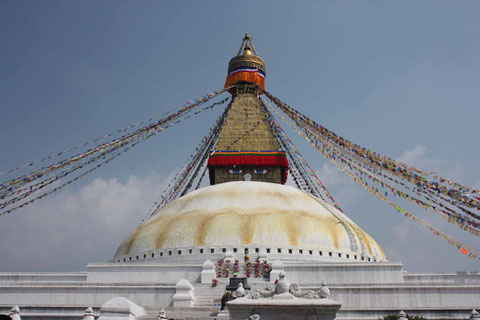 Boudhanath - die zweitgrößte Stupa der Welt