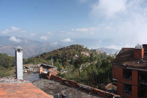 Sonnenaufgang über Nagarkot - über den Wolken der Himalaya