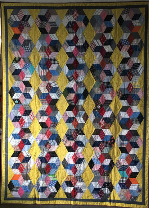 Staunton Antikquilt 228x164cm (1940) wiederhergestellt 2016
