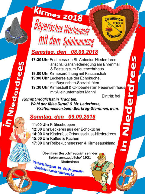 Kirmes 2018 beim Spielmannszug Niederdrees