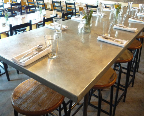 grant irish zinc clad community table top