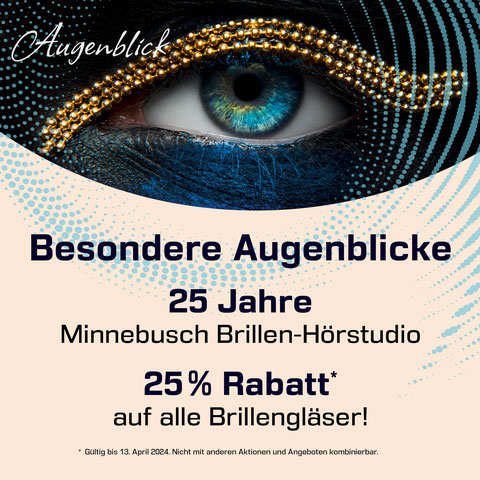 Aktion Farbenspiel, 25 % auf alle Brillenfassungen