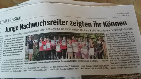 Reblandkurier vom 18. Juni 2014