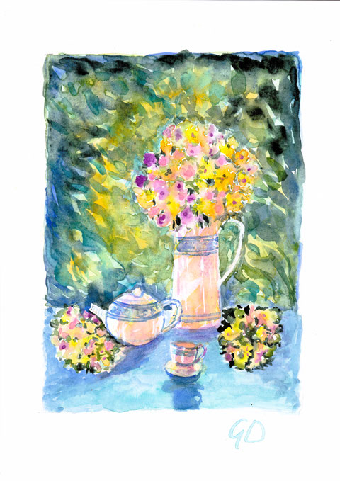 Tea time 1, 29,5 x 21 cm, 150€
