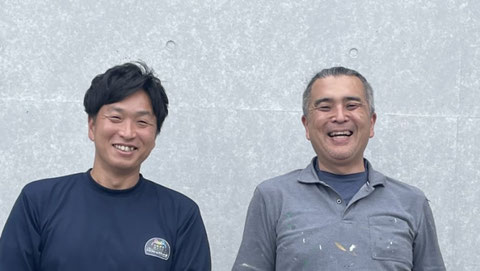 関西ペイント技術部岡本氏と