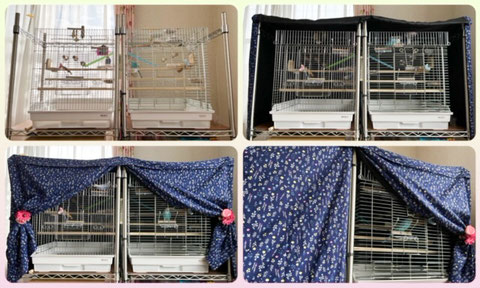 インコ 保温 カバー（防音 ケージ カバー 鳥かご 飛び散り 防止