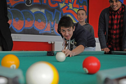 Billiard im Schülercafé
