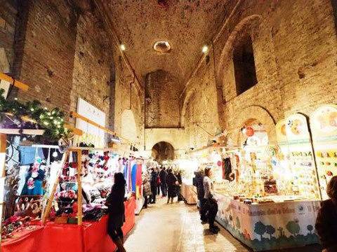 Perugia, mercatini di Natale Rocca Paolina