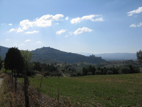 aus dieser Perspektive sah ich heute Assisi