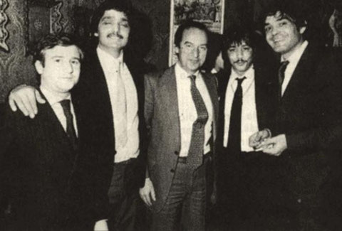 Eduardo  con  Los Chichos y Mariano Zuñiga de Philips