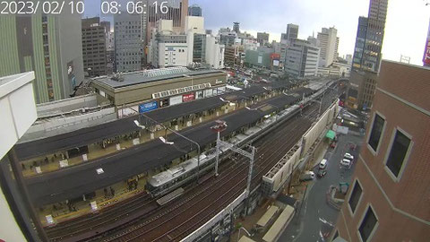 兵庫県の鉄道ライブカメラ｢JR三ノ宮駅･ポートライナー三宮駅･阪急神戸三宮駅｣の平常時のサンプル画像