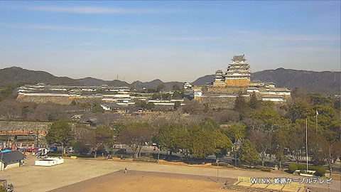 兵庫県の街ライブカメラ｢姫路城｣の平常時のサンプル画像