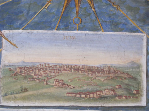 Siena from the Hall of Maps in the Vatican City