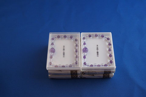 #20 Fine Crystal / Amethyst Bracelets Juzu donated by Rev. Kodo Tanaka  