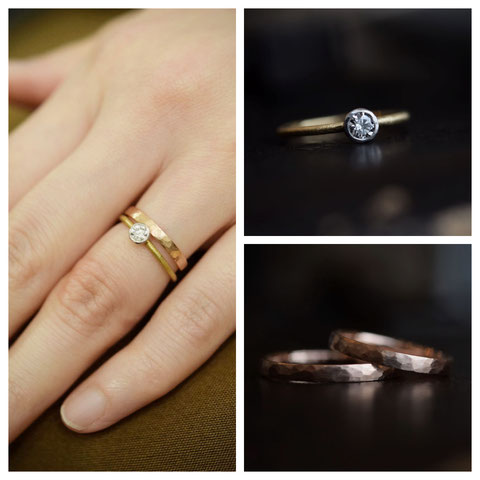 旭川市　T様ご夫妻の婚約指輪と結婚指輪