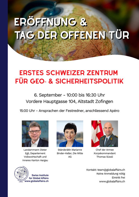 Eröffnung Zentrum für Sicherheits- und Geopolitik