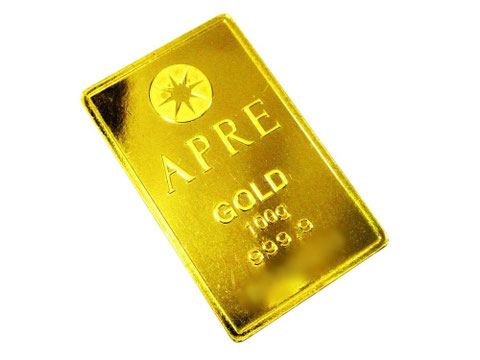 APRE Gold bar 100g・金分割加工・小分け・仙台