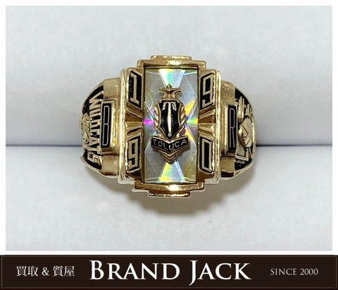 ジャスティンデイビス 1990年 ヴィンテージカレッジリング 指輪 10K 金を高価買取｜仙台