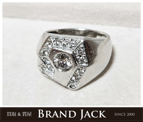 仙台｜プラチナ指輪 ダイヤモンド D1.022ct 0.73ct Pt900｜買取実績