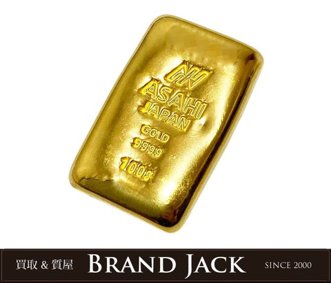 アサヒプリテック100g 純金インゴット K24を高価買取｜仙台