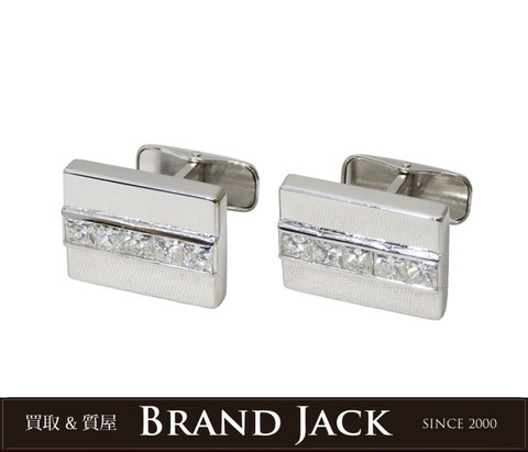 仙台｜TASAKI タサキ ダイヤモンドカフス Pt900 プラチナ｜買取実績