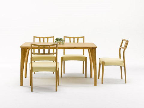ダイニングテーブル　食卓テーブル　椅子　チェア　クロネ　Krone ナチュラル　北欧家具　インテリア　栃木県　東京デザインセンター