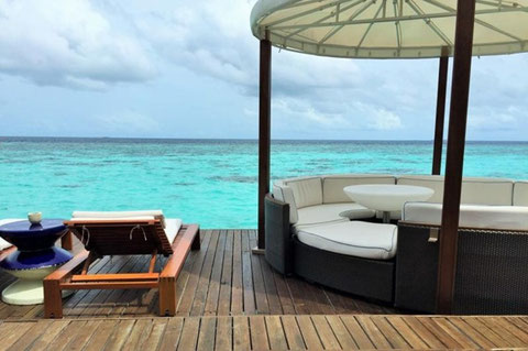 モルディブの水上ヴィラ