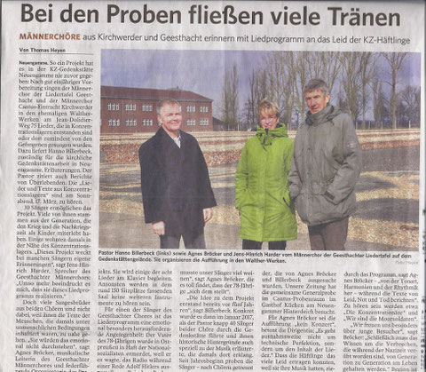 Artikel aus der Lauenburgischen Landeszeitung v. 12.3.2018