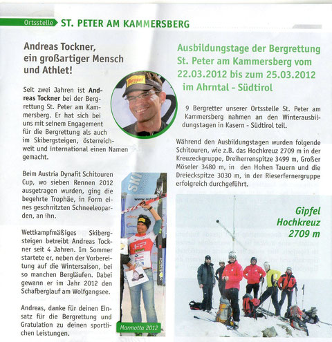 Bergrettungsförderer Zeitschrift 2012