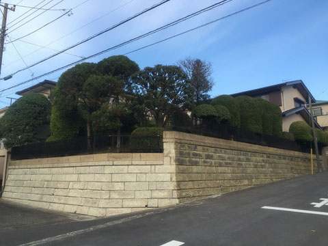 大谷石表面強化剤補修工事後