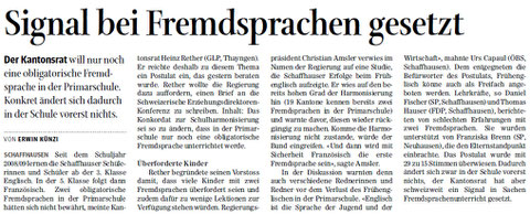Quelle: Schaffhauser Nachrichten, 18.02.2014