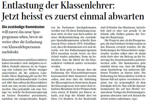 Quelle: Schaffhauser Nachrichten, 10. Juni 2014
