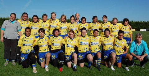 Les gazelles lors du match d'ouverture du championnat à Dreux (défaite 19-10)