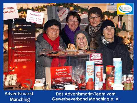 Das Adventsmarkt-Team vom Gewerbeverband Manching - Klick zum Vergrößern