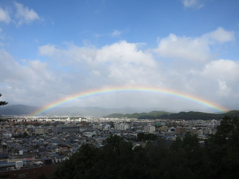 京都造形芸術大学からの虹