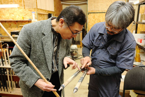 早川工房にて代表の早川徹氏と