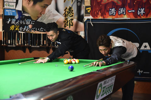 昨年の名人位決定戦より。挑戦者は高知の溝渕一洋