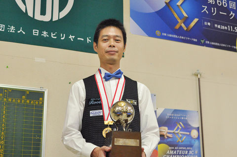 優勝：本松良　Photo : Syota Oikawa