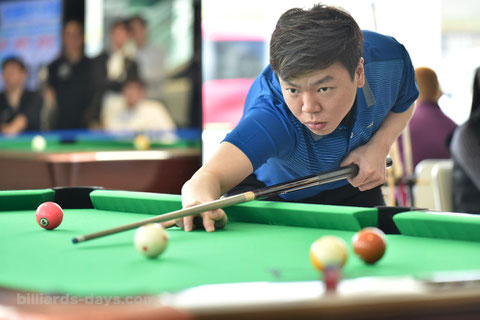 Wu Jia-Qing plays at Hokkaido Open in Sapporo, Japan