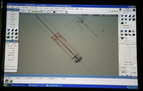 ICCSで公開されたコンピュータによるデザインの画面