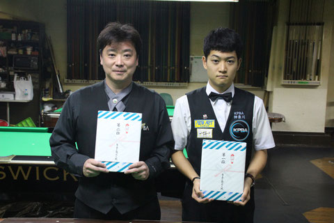林武志（右）、A級戦勝利。2位は醍醐雅人。Photo : JAPA（以下全て）