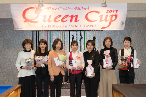 2017 Queen Cup出場の7名。Photo : Carom Seminar