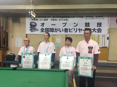 上位入賞者　Photo Courtesy of JPBA東北支部