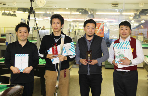 優勝の藤田選手は左2　写真：JAPA（以下同）